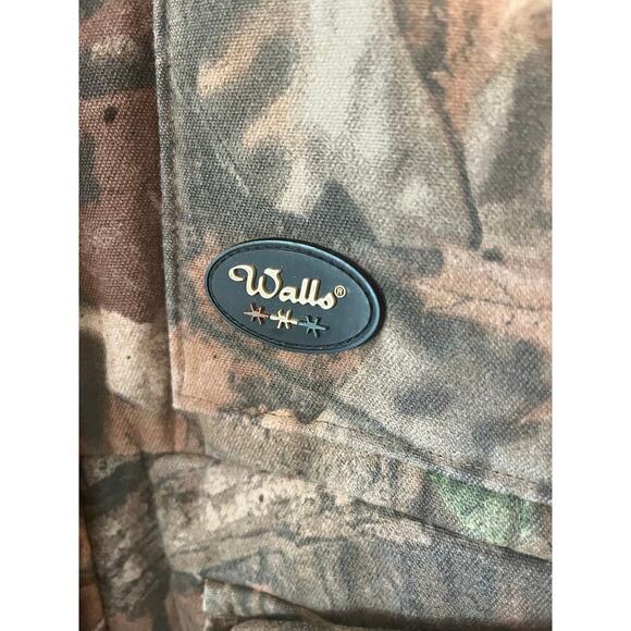 Walls Reversible Camo Hunting Bib Overalls Large Sporting Orange Pockets Utilty - Picture 11 of 13